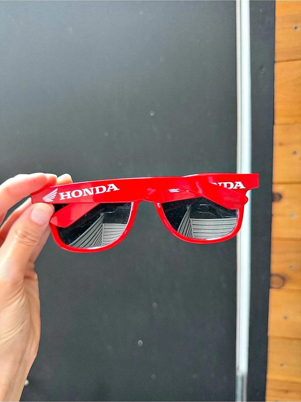 Honda Motocycle Logo Red Sunglasses